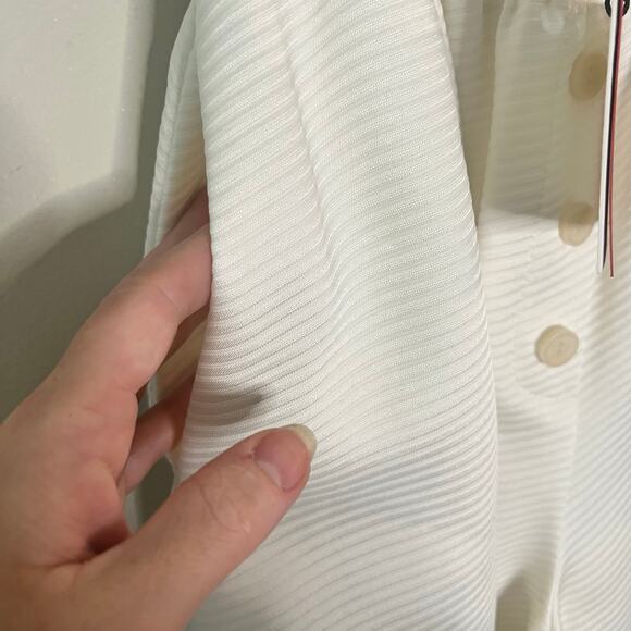 CultNaked cream textured wide leg elastic waist pull on lounge pants Size Small - Picture 5 of 6